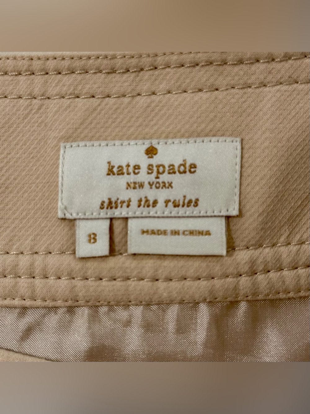 Kate Spade skirt “Terra Bow” A-Line Skirt with Pockets - Size 8 - Picture 5 of 12